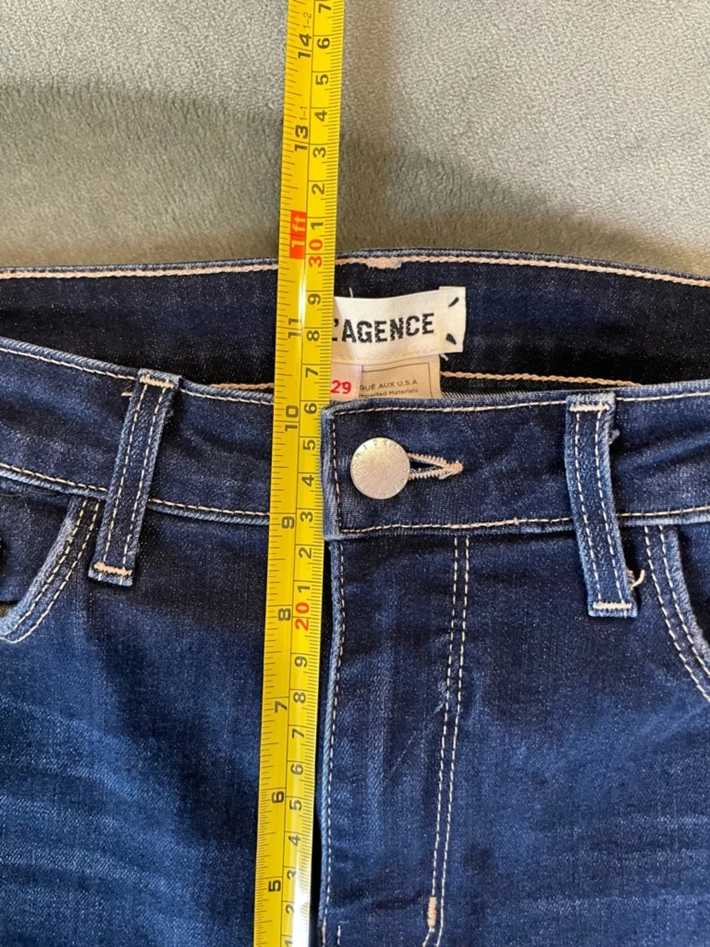 L'AGENCE Dark Blue High-Rise Skinny Jeans - Picture 6 of 9